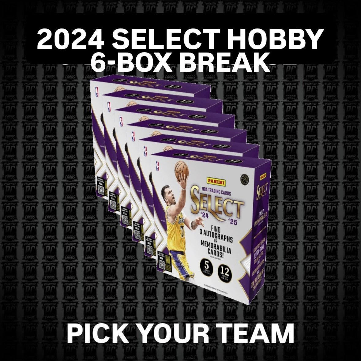 6-BOX 2024 Select HOBBY Basketball - Pick Your Team (Tuesday 8/5/25)