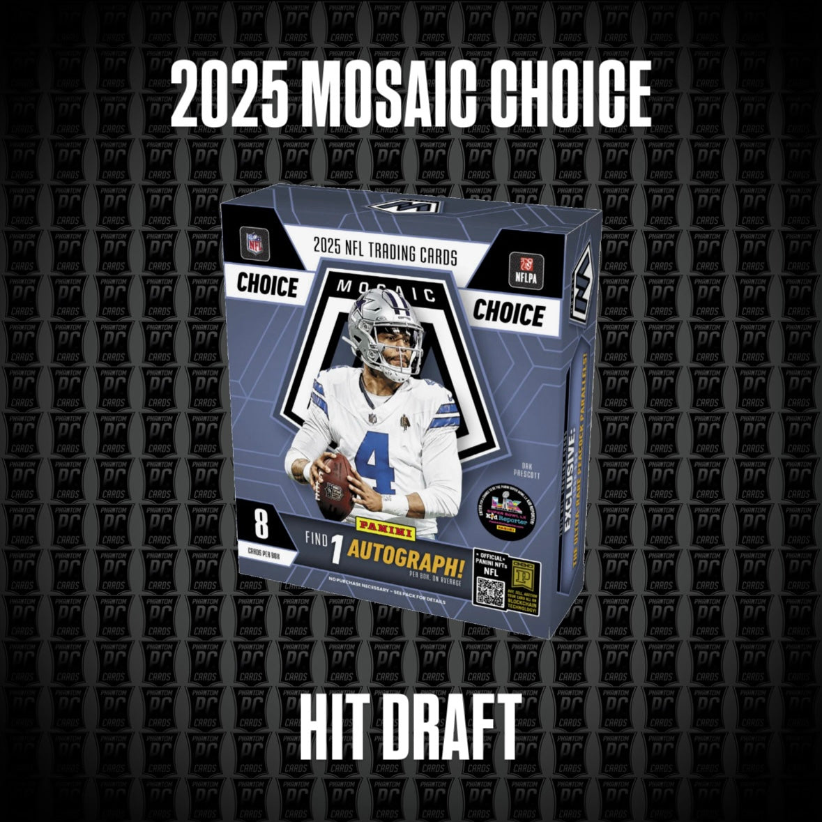 2025 Mosaic Football CHOICE - Hit Draft (Sunday 12/7/25)