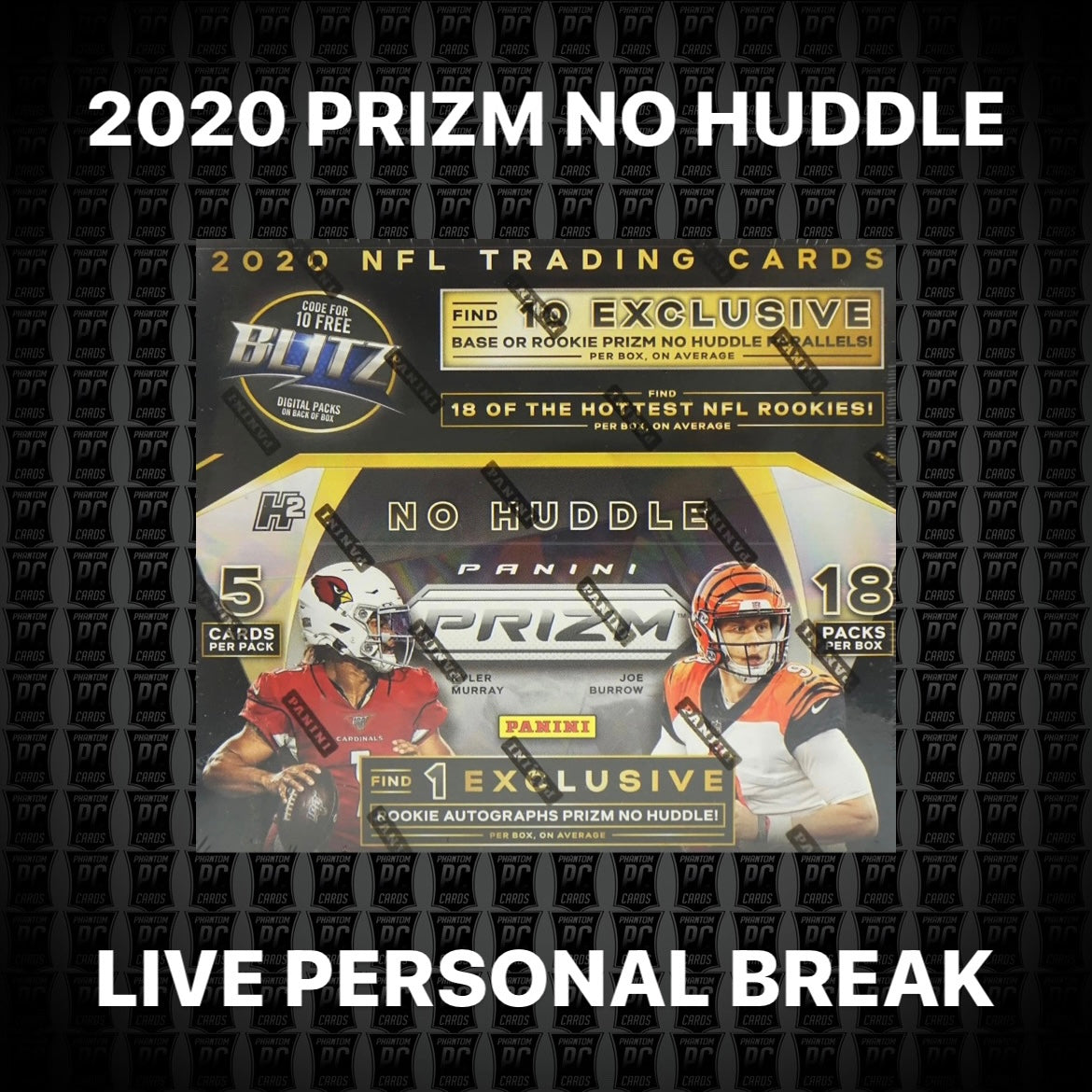 2021 Panini Prizm Football No Huddle Box – PHANTOM