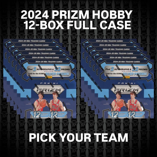 12-BOX FULL CASE 2024 PRIZM HOBBY Basketball -- PICK YOUR TEAM (Tuesday 3/25/25)