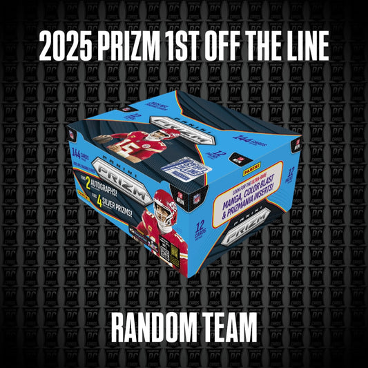2025 Prizm Football FOTL 1st off the Line Box Break - Random Team (Sunday 2/1/26)