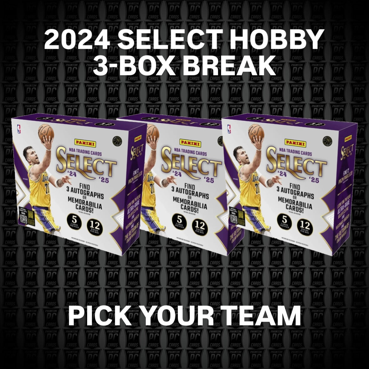 3-BOX 2024 Select HOBBY Basketball - Pick Your Team (Tuesday 11/18/25 ...