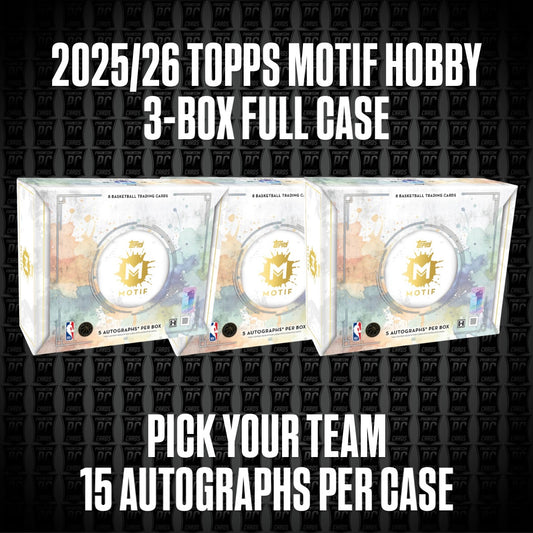 *NEW* 3-Box CASE 2025 Topps Motif HOBBY Basketball Break - Pick Your Team (Thursday 8/20/26)