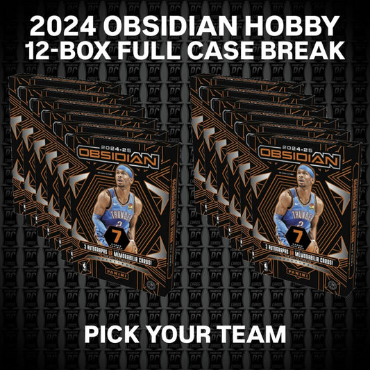 12-BOX FULL CASE 2024 Obsidian HOBBY Basketball Break - Pick Your Team (Tuesday 9/23/25)