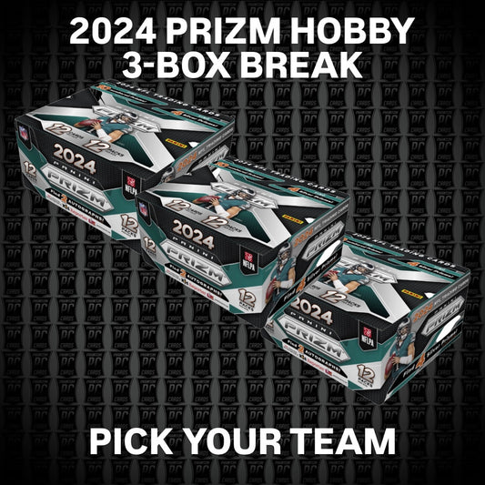 3-BOX 2024 Prizm HOBBY Football Break - Pick Your Team  (Thursday 1/23/25)