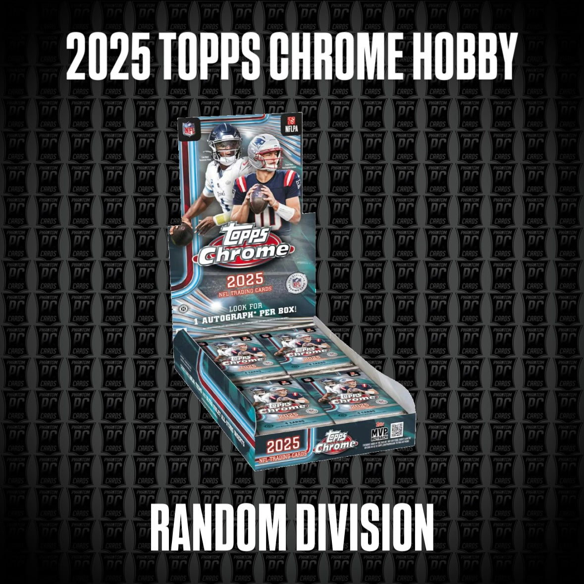 2025 Topps Chrome Football Hobby Box Break - Random Division or 4 Random Teams (Friday 4/17/26)