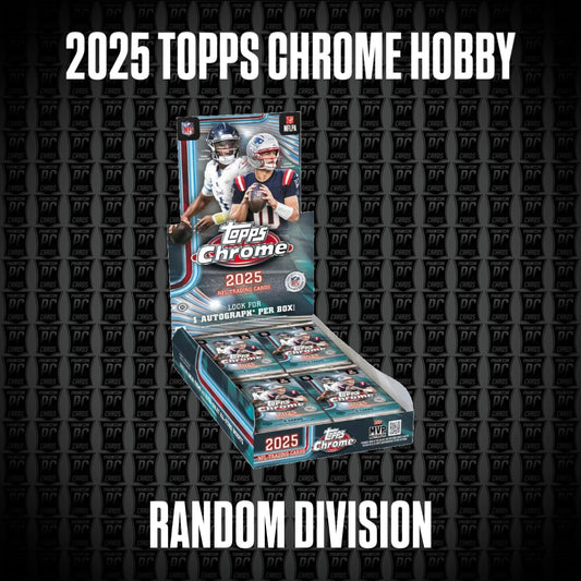 2025 Topps Chrome Football Hobby Box Break - Random Division or 4 Random Teams (Friday 4/17/26)