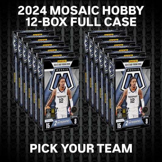12-BOX FULL CASE 2024 Mosaic HOBBY Basketball - Pick Your Team (Thursday 7/17/25)