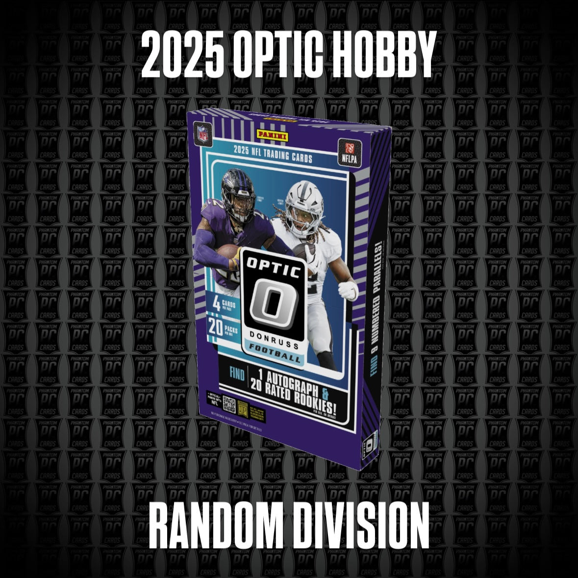 2025 Optic Football HOBBY Box Break - Random Division or 4 Random Teams (Sunday 2/1/26)