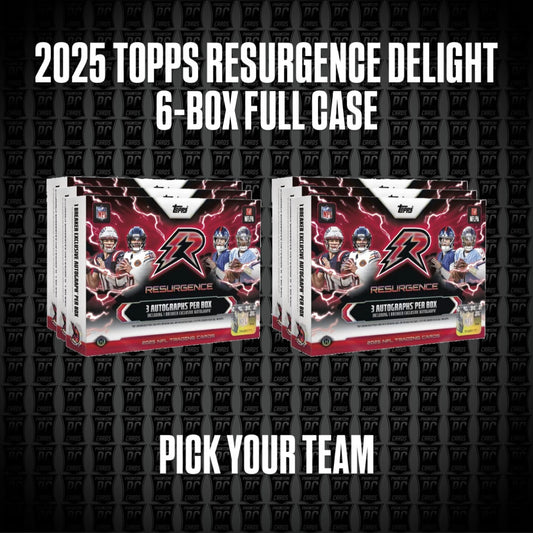 *PRE-LIST* 6-Box CASE 2025 Topps Resurgence BREAKER'S DELIGHT Football Break - Pick Your Team (Sunday 8/2/26)