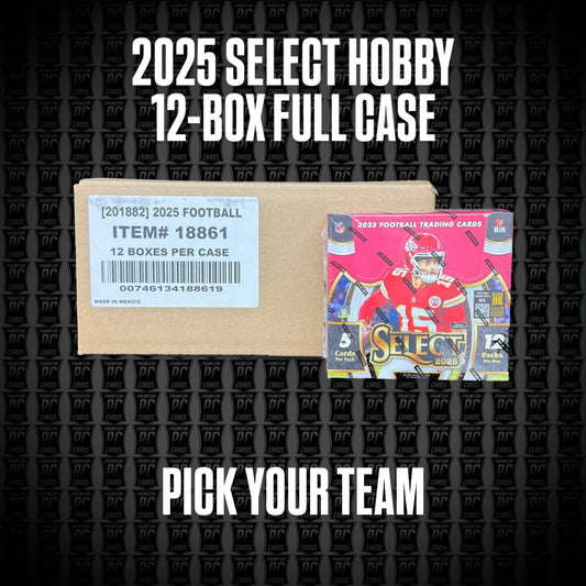 12-BOX CASE 2025 Select HOBBY Football Break - Pick Your Team (Sunday 3/22/26)