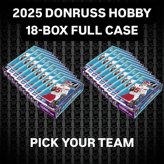 18-BOX FULL CASE 2025 Donruss HOBBY Football Break - Pick Your Team (Tuesday 9/23/25)