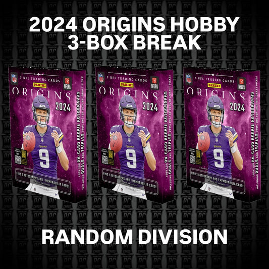 3-BOX 2024 Origins Football HOBBY Break -- RANDOM DIVISIONS (Thursday 11/7/24)