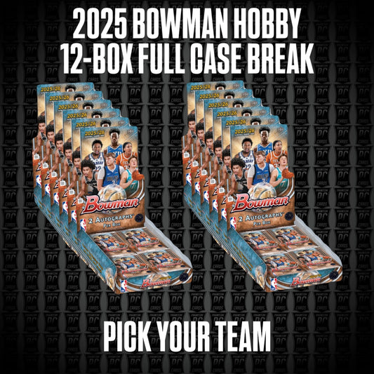 12-Box Full Case 2025 Bowman HOBBY Basketball Break - Pick Your Team (*Opening Day* Wednesday 4/22/26)