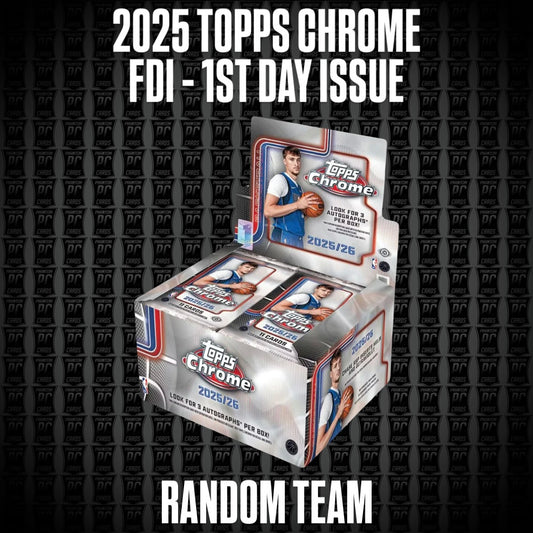 *DISCOUNT FOR 5* 2025 Topps Chrome FDI First Day Issue Basketball Break - Random Team (Tuesday 12/16/25)