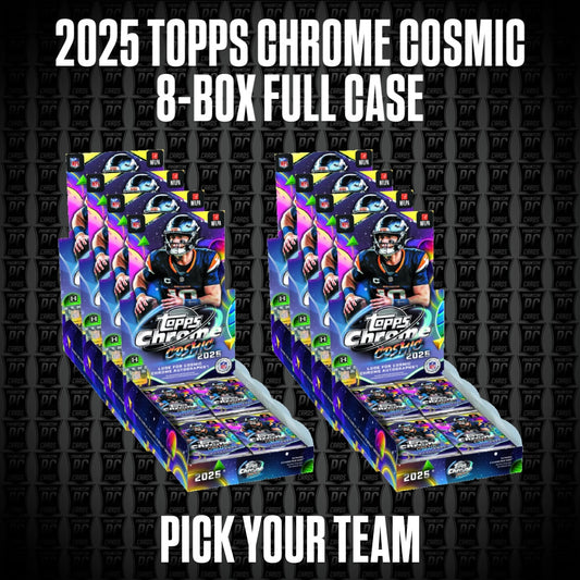 8-Box CASE 2025 Topps Cosmic Chrome HOBBY Football Break - Pick Your Team (Sunday 6/21/26)