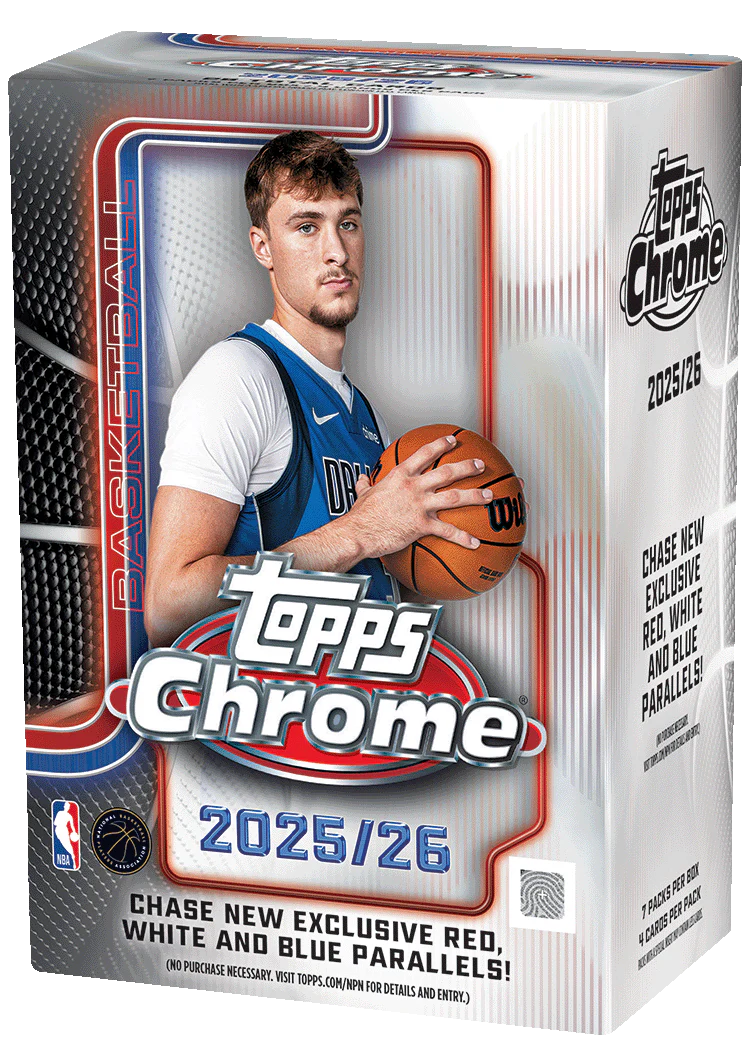 2025 Topps Chrome Basketball Blaster Box