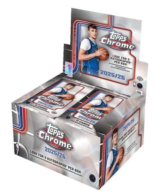2025 Topps Chrome Basketball FDI 1st Day Issue Box