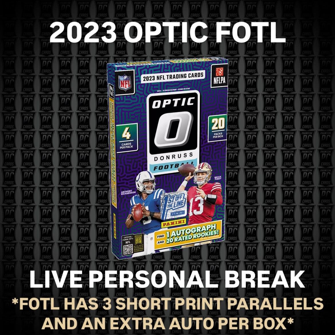 2023 Optic Football FOTL 1st off the Line Hobby Box